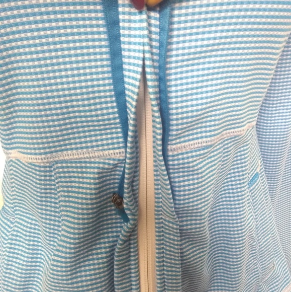 Lululemon Blue White Knit Jacket - Picture 4 of 5